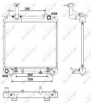 NRF Radiator Racire Motor NISSAN PIXO SUZUKI ALTO 7 (53079)