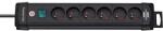 brennenstuhl Prelungitor BRENNERSTUHL Premium, 6 prize cu impamantare, cablu 3 m, intrerupator - negru (B1951164100)