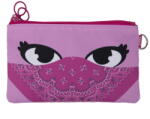 ZIPIT Penar dublu cu fermoar si masca material textil, ZIPIT Face-It Bandit - roz (ZP-428639) - vexio Penar