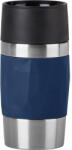 emsa Travel Mug Compact thermal mug 0.3 liters (dark blue, screw cap) (N2160800) - vexio