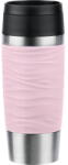 emsa TRAVEL MUG Waves thermal mug (light pink/stainless steel, 0.36 liters) (N2021400)