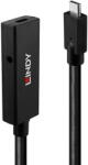 Lindy USB 3.2 Gen 2 active extension cable, USB-C male > USB-C female (black, 5 meters) (43364)