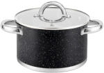 Cook Max Fazék üvegfedővel 20 cm 3, 6 literes prémium rozsdamentes Black Cook Max CKM805B/3 (CKM805B/3)
