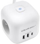 Qoltec 3 Plug + 3 USB 2 m (52547)