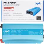 PNI SP3024 feszültségátalakító, 24V bemenet, 230V 3000W tiszta szinuszos kimenet (PNI-SP3024)