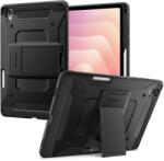 Spigen Tough Armor Pro Samsung Galaxy Tab S12 Plus ütésálló tablet tok beépített kitámasztóval - fekete (ACS11827)