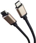 PremiumCord Cablu USB-C tata - USB-C tata, USB 3.2, SuperSpeed 5Gbps, 2A, Aluminiu, 0.5m, PremiumCord ku31cc05al, Negru (ku31cc05al)