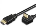 TECHLY Cablu HDMI tata - HDMI tata, inclinat, High Speed, 5M, Ultra HD 4K, Techly ICOC HDMI-LE-050, Negru (ICOCHDMI-LE-050)