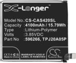 Cameron Sino CAT S42 CAMERON SINO Li-Polymer akku 3.85V/4100mAh CAT 596266 kompatibilis FEKETE (CS-CAS420SL)