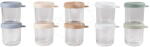 Beaba Set recipiente pentru alimente Conservative Jars Natural Color Mix Beaba 250 ml, 10 bucăți, din sticlă de calitate (BE914034)