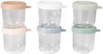 Beaba Set recipiente pentru mâncare Conservative Jars Natural Color Mix Beaba 250 ml, 6 bucăți, din sticlă de calitate (BE914033)