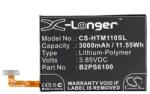 Cameron Sino Li-Polymer akku 3.85V/3000mAh HTC 35H00256-00 kompatibilis FEKETE (CS-HTM110SL)