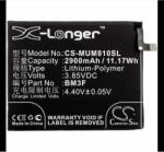 Cameron Sino Xiaomi Mi 8 Explorer CAMERON SINO Li-Polymer akku 3.85V/2900mAh Xiaomi BM3F kompatibilis FEKETE (CS-MUM810SL)
