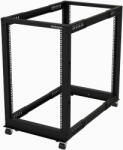 StarTech StarTech. com 18U Szabadonálló Rack Szekrény - Fekete (4POSTRACK18U)