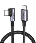 UGREEN - Data Cable US255 50125 - Type-C to Angled Type-C 60W 2m - Space Gray (6957303803743)