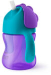 Philips Cana cu pai flexibil Philips Avent, +9 luni, mov, 200 ml, SCF796/02, Philips