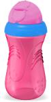 PUR BABY Pahar Sport cu pai, roz, +6luni, 350ml, PUR