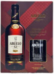 Abuelo 12 éves rum díszdobozban 1db Old Fashioned pohárral DRS (0, 7L / 40%) - whiskynet