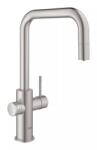 GROHE Baterie bucatarie Grohe 101074DC01, Blue Home, inalta, tip U, functie racire, CO2, filtrare, fara unitate racitor, mat (101074DC01)