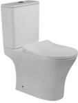 INVENA Dokos kompakt perem nélküli monoblokk WC csésze alsó bekötésű tartállyal és Soft-Close WC ülőkével, fehér CE-K1-041-Y Cikkszám: INV-CEK1041Y