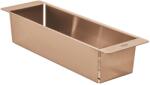 GROHE Vas chiuveta Grohe 40853DL0, 490 x 150 x 100 mm, otel inoxidabil, mat, cupru (40853DL0) Chiuveta