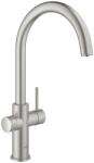 GROHE Baterie bucatarie Grohe 101069DC01, Blue Home, inalta, tip C, pentru racitor Blue Home, mat, otel satinat (101069DC01)