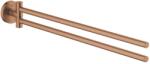 GROHE Bara prosop dubla Grohe 41183DL0, Start, aparenta, 440 mm, pivotanat, metal, mat, cupru (41183DL0)