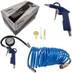 SILVER Set pneumatic 6buc pistol de umflat pistol de suflat și furtun 5m 67321 (S10518)