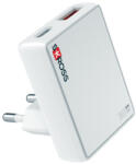 SKROSS Ultravékony hálózati gyorstöltő EU ( USB-A, USB-C ) (SLIMEUROPE)