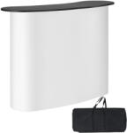Vevor Mobil összecsukható promóciós és kiállítási pult 130x46, 5x95 cm tárolópolccal