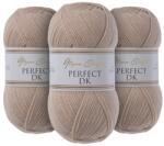 Utopia Crafts DK kötőfonal 3x100g (900m) akril fonal Oeko-Tex 100 meleg barna színben kötéshez és horgoláshoz