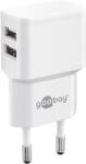Goobay Incarcator retea Goobay, 2x USB-A 2.4 A, alb (PSUP-USB-W224WE-GBAY)