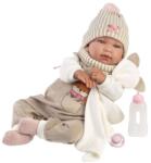 Llorens 84490 NEW BORN - păpușă realistă bebeluș cu sunete și corp moale din material textil (MA4-84490) Papusa
