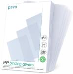 Pavo Premium A4 PP Átlátszó Bekötési Fólia 0, 28 mm - 100 db-os Csomag, Víztiszta Borítólap