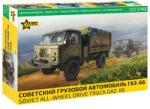 Zvezda Kit model auto 43008 - Camion sovietic cu tracțiune integrală GAZ-66 (1: 43) (32-43008)