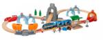 BRIO SMART TECH SOUND Set de cale ferată Deluxe cu tuneluri (OLP102233972) Trenulet