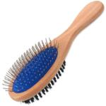 Dog Fantasy Brush Dog Fantasy Spikes/nylon lemn cu două fețe L 23cm (454-510015) - raijucarii