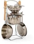 Bigjigs Toys Stand cu oale 8 piese (DDBJ36019) Bucatarie copii