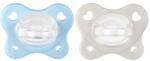 Chicco Suzeta Physio Dual Soft silicon băiat 2-6m, 2buc (AGS73088.61)
