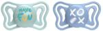 Chicco Suzeta Physio Light silicon băiat 6-16m, 2 buc (AGS71038.21)