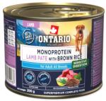 ONTARIO Conservă Ontario Adult monoprotein pate de miel cu orez brun 200g (214-859983)