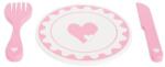 Legler Small Foot Set farfurii și tacâmuri Heart (DDLE10890) Bucatarie copii