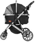 SWITT Cărucior Kenyone 62x90x108cm negru, construcție argintie (7914-185055)