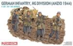 Dragon Model Kit figurine 6158 - INFANTERIE GERMANĂ HG DIV ANZIO 1944 (1: 35) (34-6158)
