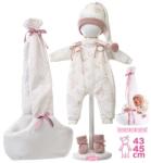 Llorens M740-06 haine pentru păpușă bebeluș NEW BORN mărimea 40-42 cm cu marsupiu (MA4-M740-06)