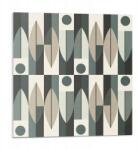 Wallfluent Öntapadós csempe Vinyl Absztrakt geometrikus minta 9 db 30x30 cm (010310410010000282944)