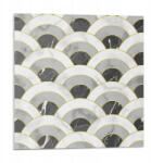 Wallfluent Dekoratív Vinil Padló Csempe Hullámos ívek minta 9 db 30x30 cm (010310410010000033348)