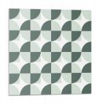 Wallfluent Falicsempe Pvc grafikával Kör- és négyzetgeometria 9 db 30x30 cm (010310410010000283053)