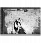 ZeSmakiem Fotótapéták 416x290 Banksy Szobalány Grafiti (H5014M_TV5BD_416x290cm ODS)