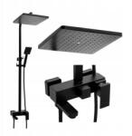 YOKA Zuhany csaptelep kád csaptelep esőztetővel 30 cm yoka (BP.CUBE-30-BLK)